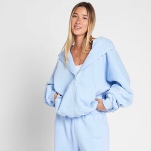 Pastel Zip Hoodie - Periwinkle